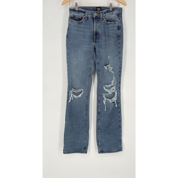 BDG Urban Outfitters High Rise Bootcut Distressed Jeans Women’s Size 24 - Picture 2 of 13